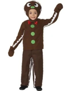 Peperkoek/Gingerbread Kostuum Kind -Vakantie Kledingwinkel peperkoek gingerbread kostuum kind 2