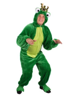 Pluche Overall Kikkerkoning Voor Volwassenen, Groen