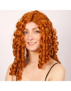 Pruik Fijne Krullen Acajou