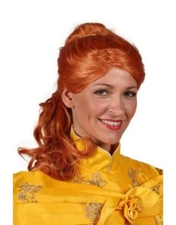 Pruik Luxe Belle, Bruin