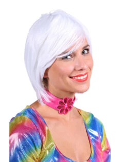 Pruik Luxe Larissa, Wit