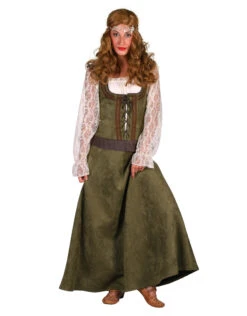 Robin Hood Dame Lang, Groen -Vakantie Kledingwinkel robin hood dame lang groen 1