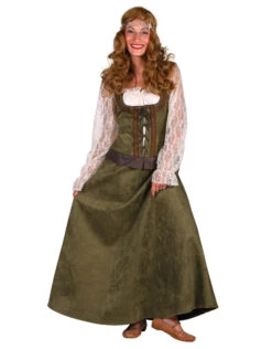 Robin Hood Dame Lang, Groen -Vakantie Kledingwinkel robin hood dame lang groen 2