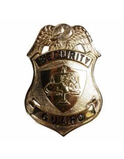 Security Guard Embleem Met Speld, Goud