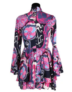 Seventies Jurk, Paars -Vakantie Kledingwinkel seventies jurk paars 2