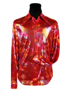 Shirt Disco Heren, Rood