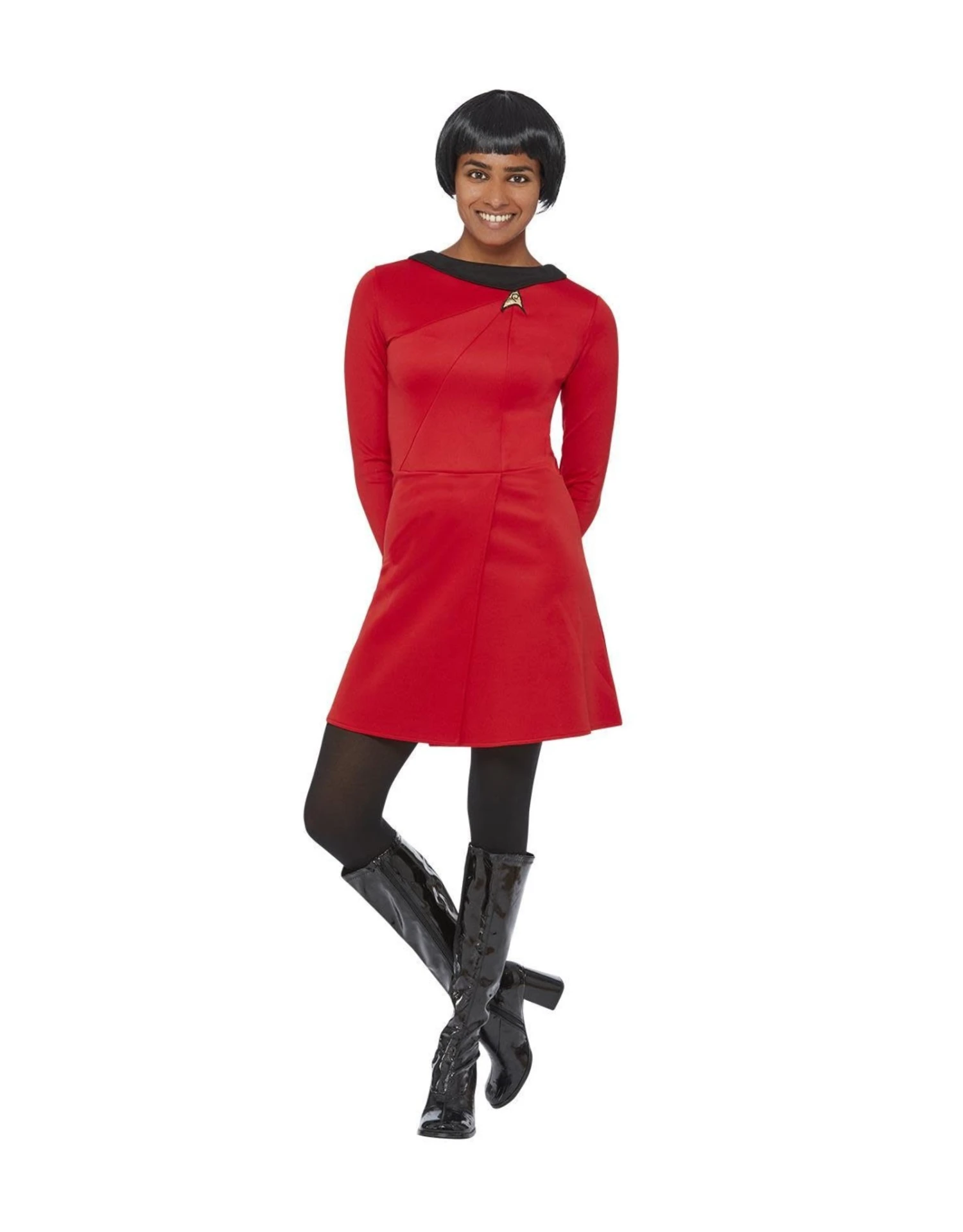 Star Trek Original Series Operation Uniform Voor Dames, Rood 2 Star Trek Original Series Operation Uniform Voor Dames, Rood - Afbeelding 2