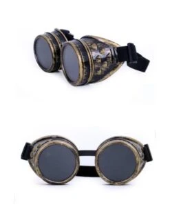 Steampunk Bril Goud Kleurig