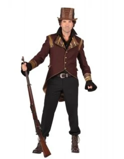 Steampunk Jas Heer, Bruin -Vakantie Kledingwinkel steampunk jas heer bruin 3