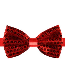 Strikje Pailletten, Rood