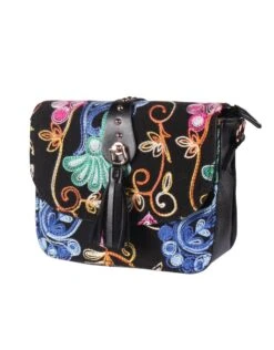 Tasje Deluxe ''Claudia'' Borduur, Borduur Zwart, Tasje