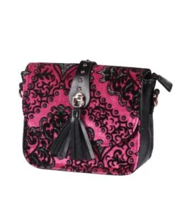 Tasje Deluxe ''Claudia'' Brokaat Zilver, Brocaat Pink/zilver, Tasje