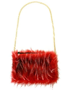 Tasje Rood Lange Pluche