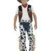 Texan Cowboy Outfit Kind, Bruin, Met Hoed, Riem En Badge