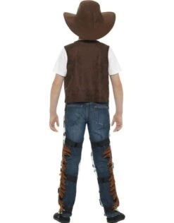 Texan Cowboy Outfit Kind, Bruin, Met Hoed, Riem En Badge -Vakantie Kledingwinkel texan cowboy outfit kind bruin met hoed riem en ba 2