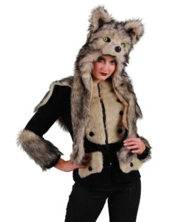 Vakantie Kledingwinkel 10 Themajas Dame Wolf, Zwart