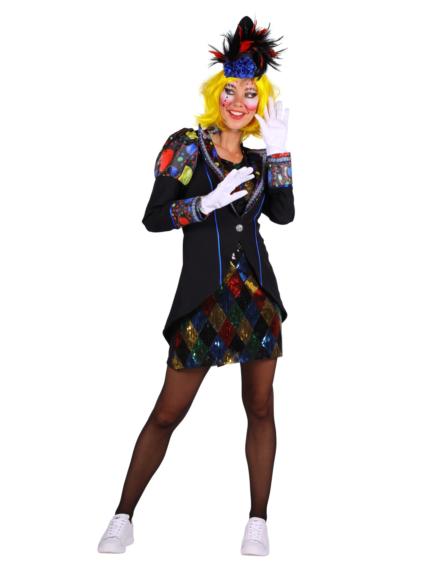 Themakostuum Clown Dame 2 Themakostuum Clown Dame - Afbeelding 2