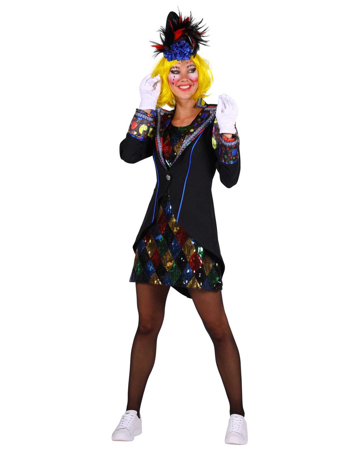 Themakostuum Clown Dame 3 Themakostuum Clown Dame - Afbeelding 3