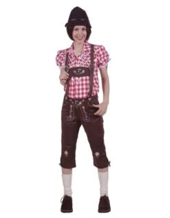 Tiroler Damenhose 3/4 Lang ''inga'', Bruin