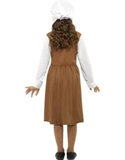 Tudor Meisjes Kostuum, Bruin -Vakantie Kledingwinkel tudor meisjes kostuum bruin 2